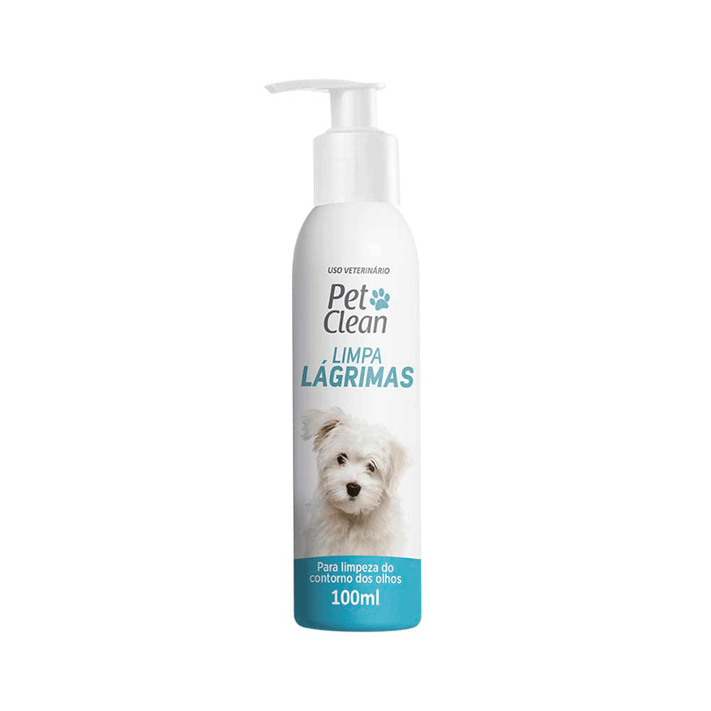 Higienizador Limpa Lágrimas Limpeza de Secreções Cães E Gatos 100ml Pet Clean