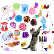 Kit 8 Brinquedos Interativos Para Gato Com Varinha Diversão